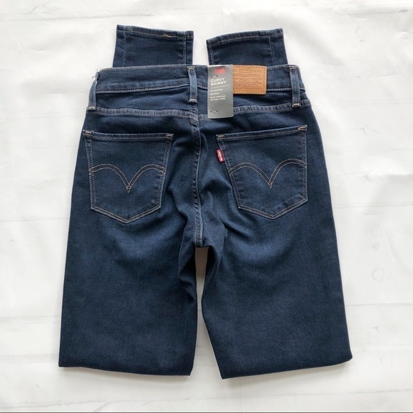 NWT Levis Premium Denim Curvy Skinny size 24  Jeans dark wash preppy retro - Picture 6 of 8